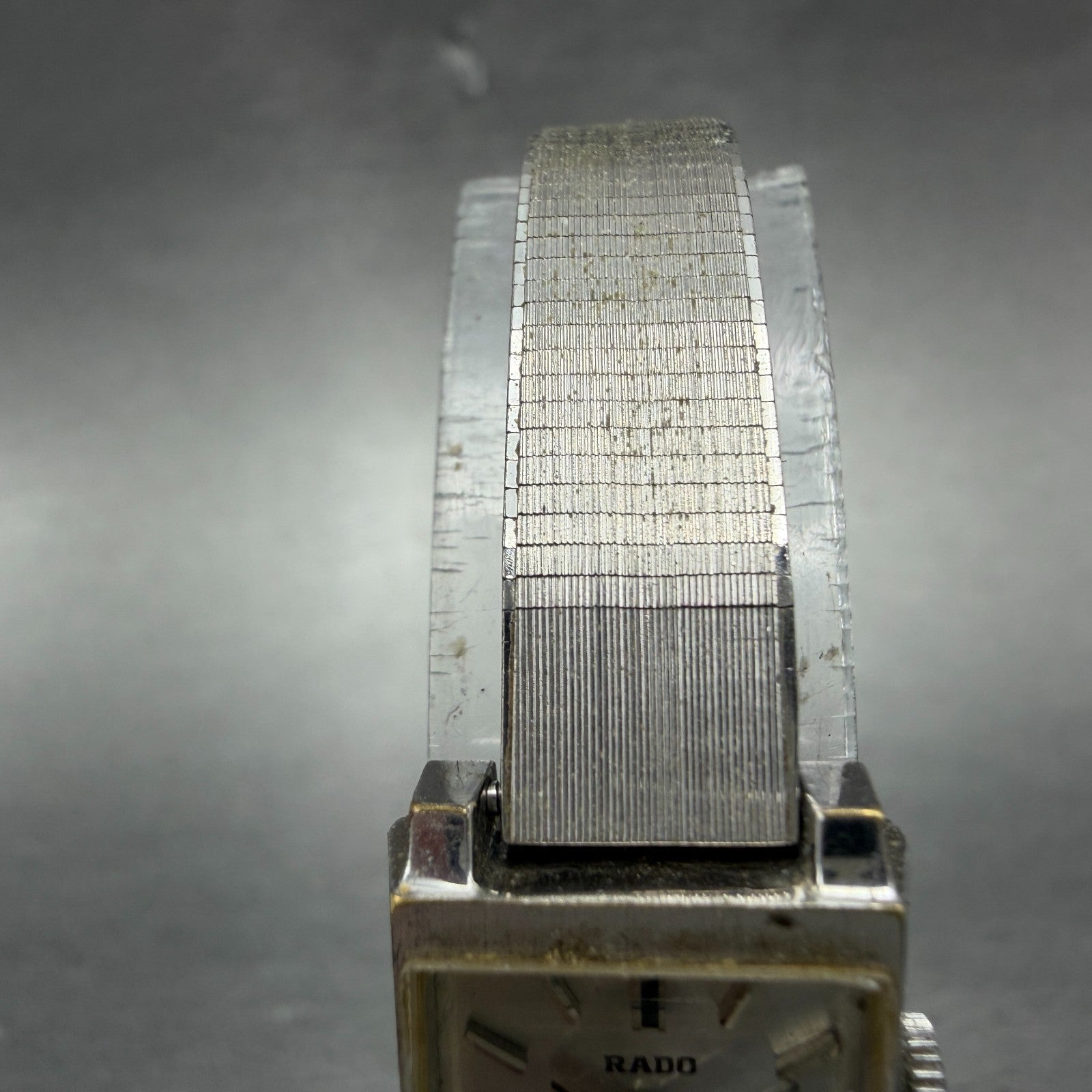 Rado Tank Watch Women 16mm Silver Dial Silver Tone Rectangle Manual Wind Runs4