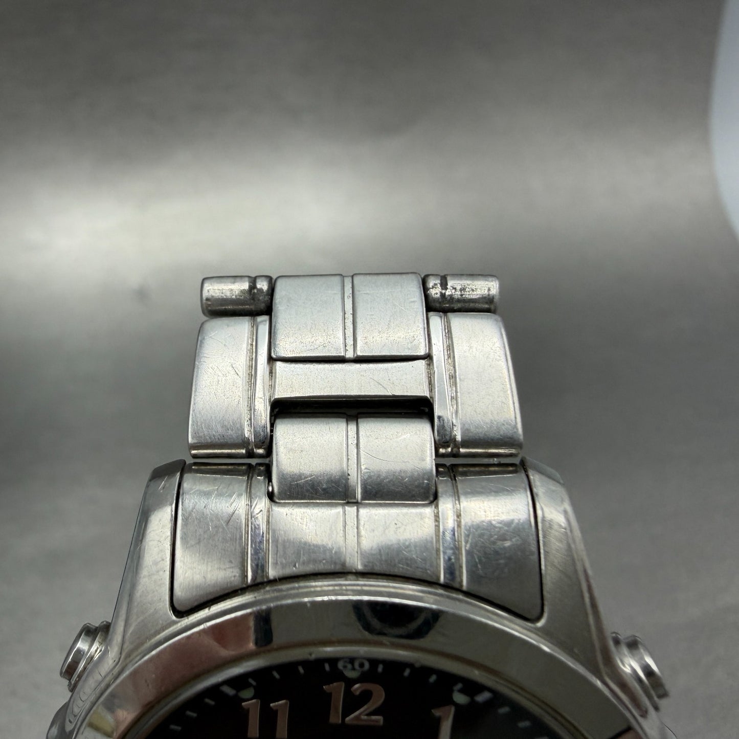 Casio Lineage Watch Men 41mm Black Dial Silver Tone Analog Digital Solar Runs4