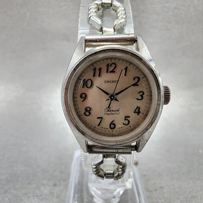 Orient Chamade Watch Women 23mm Silver Dial Silver Tone Manual E12130900 Runs0