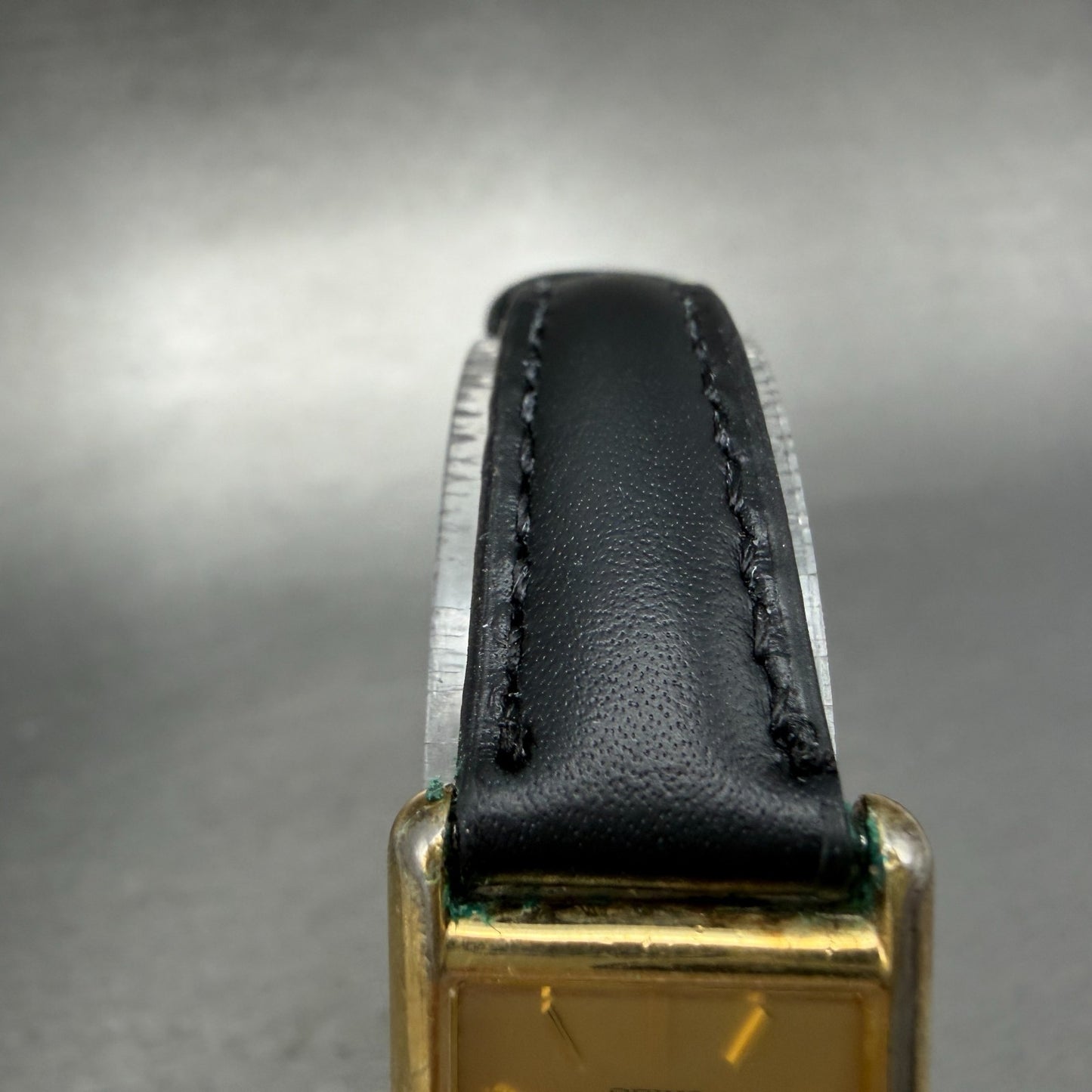 Seiko Tank Watch Women 18mm Champagne Dial Gold Tone VTG 1400-5039 New Battery4