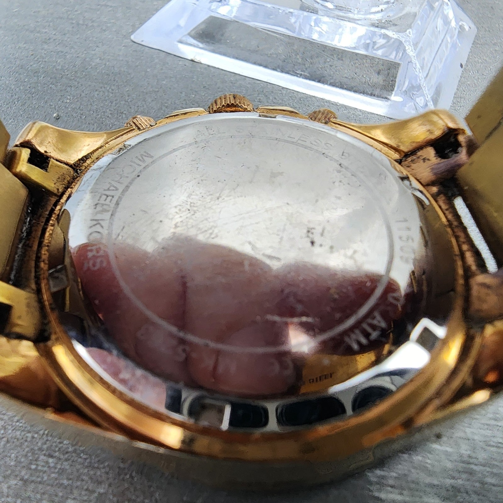 Michael kors Blair Watch Women 39mm Rose Dial Rose Gold Tone Date Round New Batt9