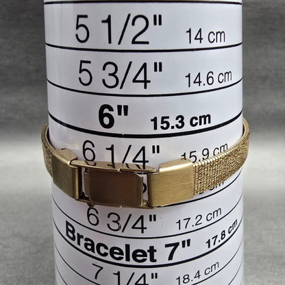 Seiko Tank Watch Women 12mm Gold Dial Gold Tone Rectangle 2E20-6479 New Battery9
