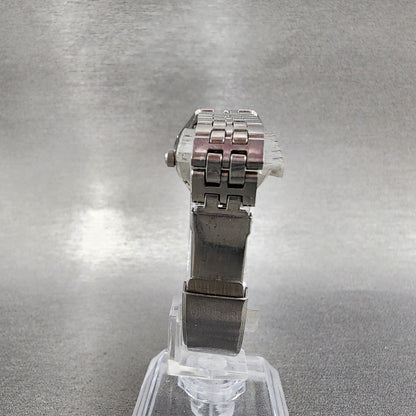 Seiko Automatic Watch Women 25mm Blue Dial Silver Tone Daydate 2206-0510 Runs