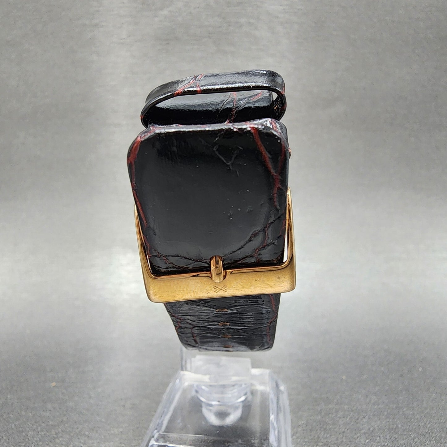 Skagen Watch Women 31mm Brown MOP Dial Rose Gold Tone Bling Bezel Rectangle Runs