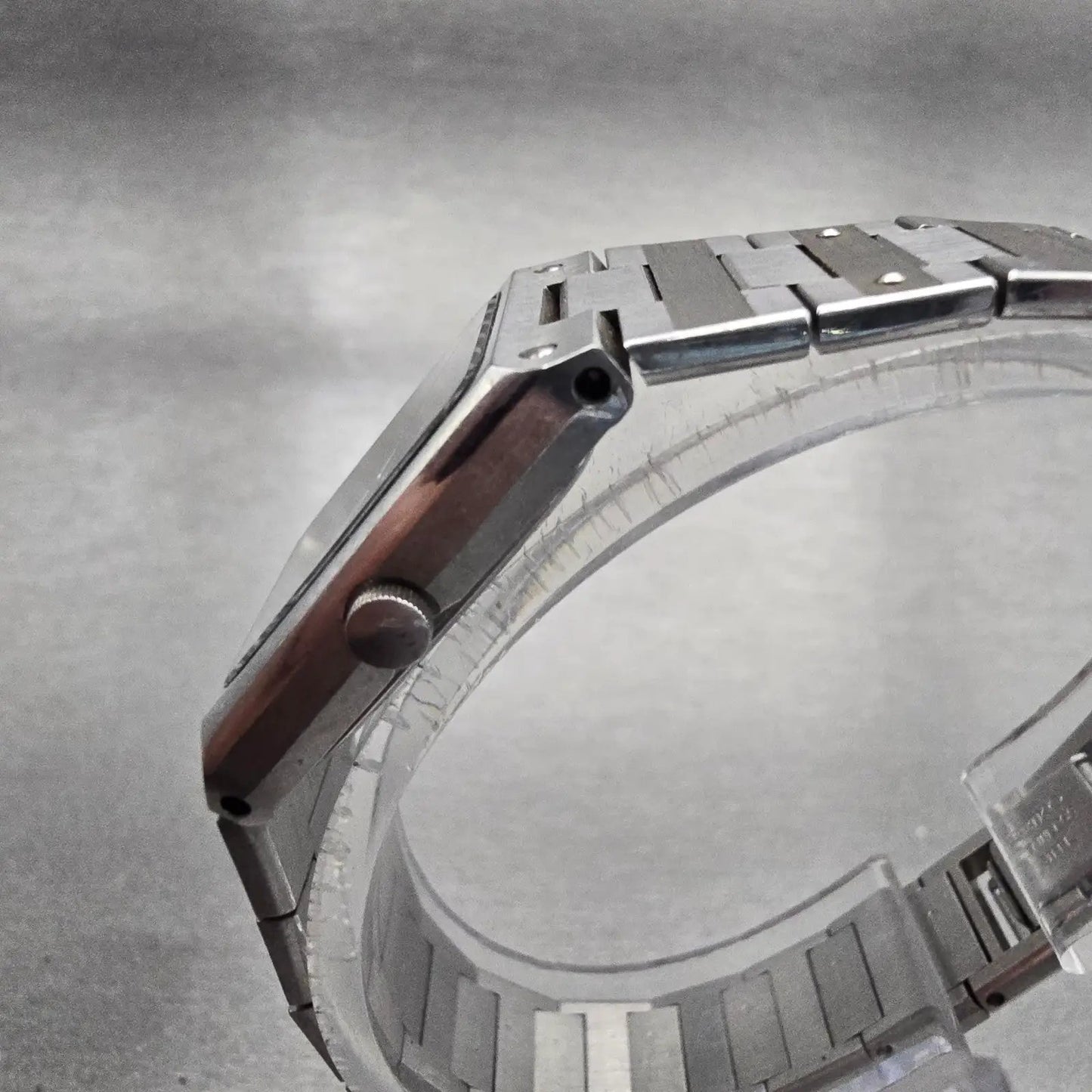 Seiko Tank Watch Women 19mm Gray Dial Silver Tone Rectangle 1221-5050 New Batt2