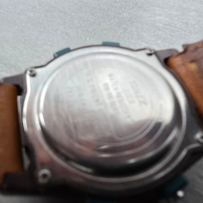 Timex Expedition Watch Men 40mm Digital Brown Green Round Alarm New Battery8
