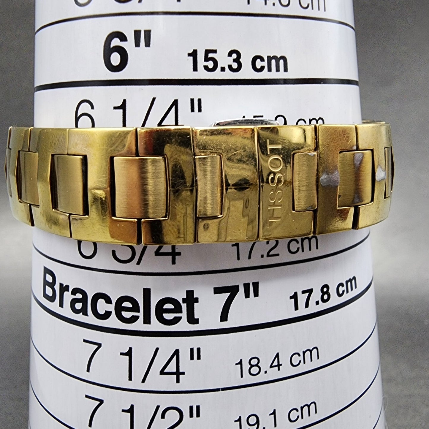 Tissot Watch Women 23mm Silver Dial Gold Tone Round L520 New Battery10