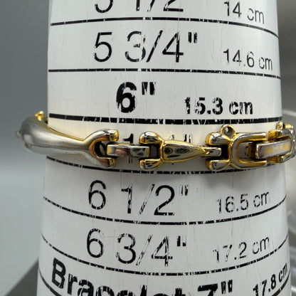 Junghans Watch Women 21mm Gold Dial Gold Tone Round Bangle New Battery10