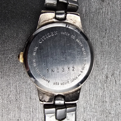 Citizen Watch Women 21mm Silver Dial Two Tone Round 5930-S99116 New Battery VTG10