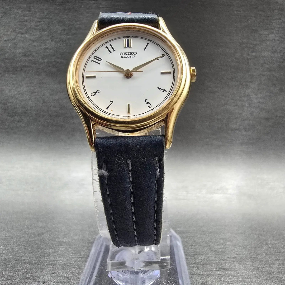 Seiko Watch Women 25mm White Dial Gold Tone Round 4N01-0010 New Battery Vintage5