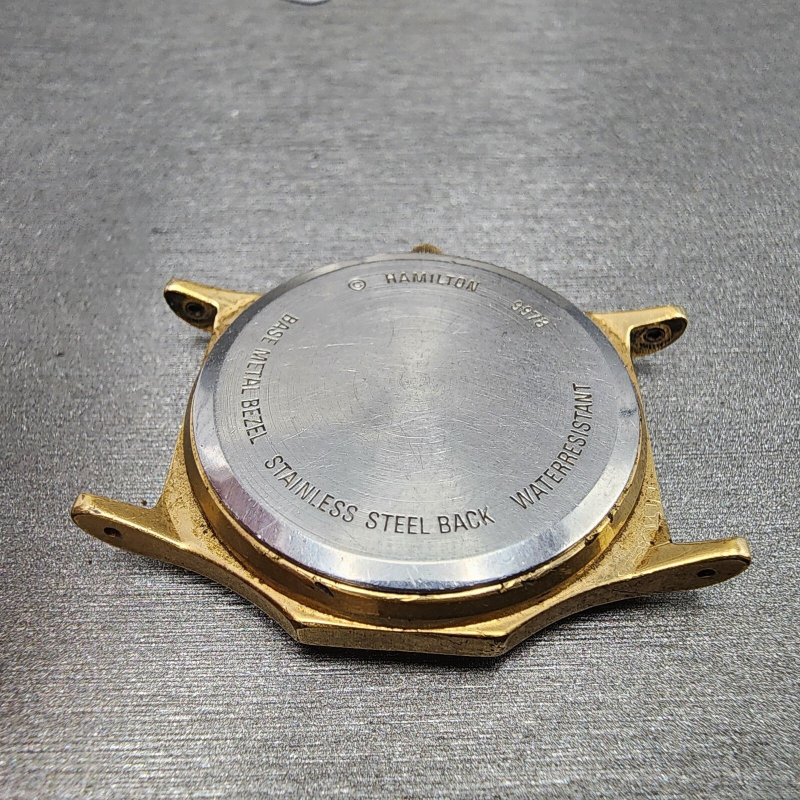 Hamilton Watch Men 32mm Gold Dial Gold Tone Daydate READ!!! 9978 New Batt10