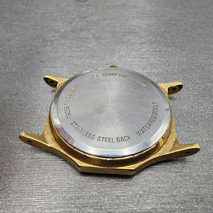Hamilton Watch Men 32mm Gold Dial Gold Tone Daydate READ!!! 9978 New Batt10