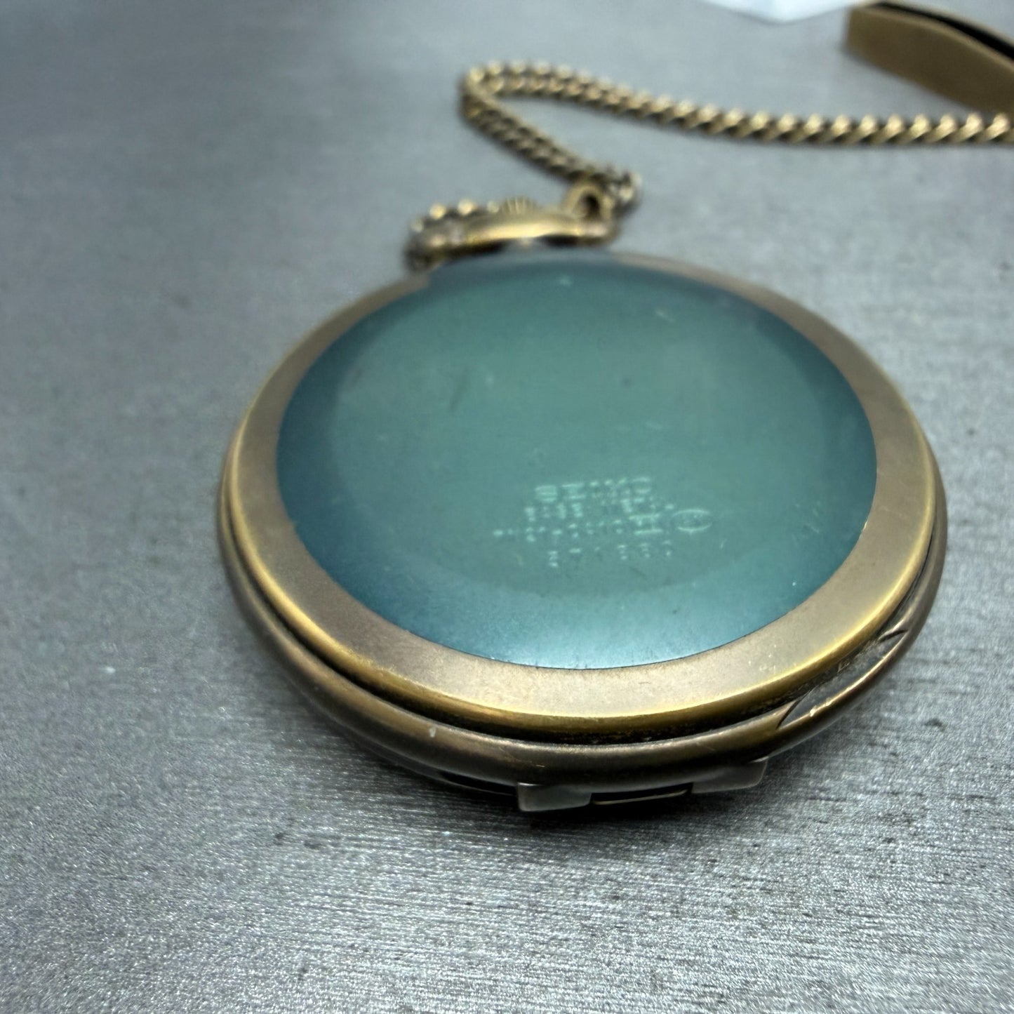 Seiko Pocket Watch Men 45mm White Dial Bronze Tone Round 7N21-0A10 New Battery7