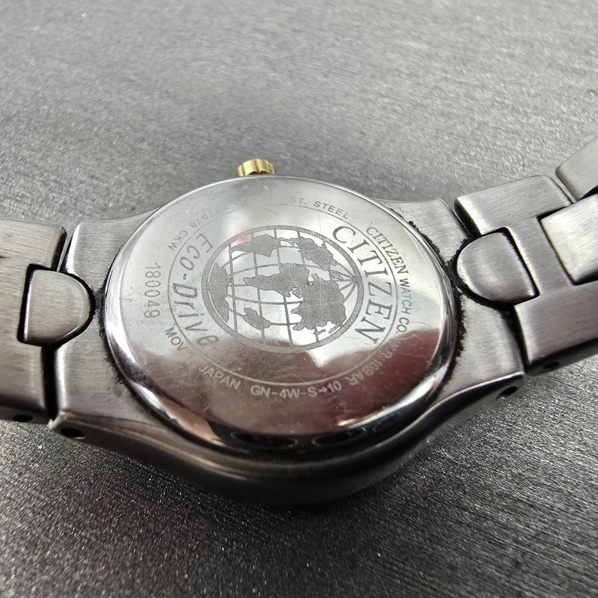 Citizen Eco-Drive Watch Women 25mm Black Dial Two Tone Daydate E000-K17578 Runs10