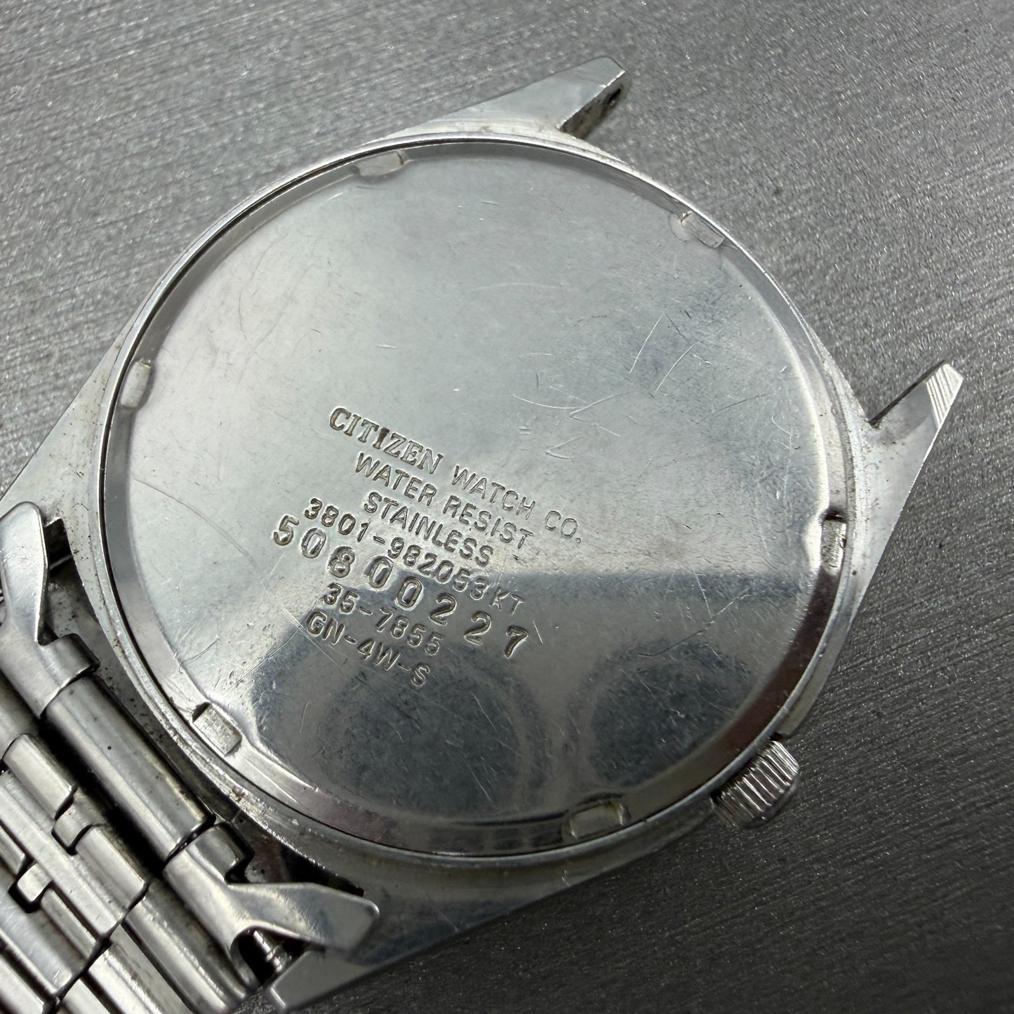 Citizen Railroad Approved Watch Men 35mm White Dial Silver 3801-892053 PARTS14