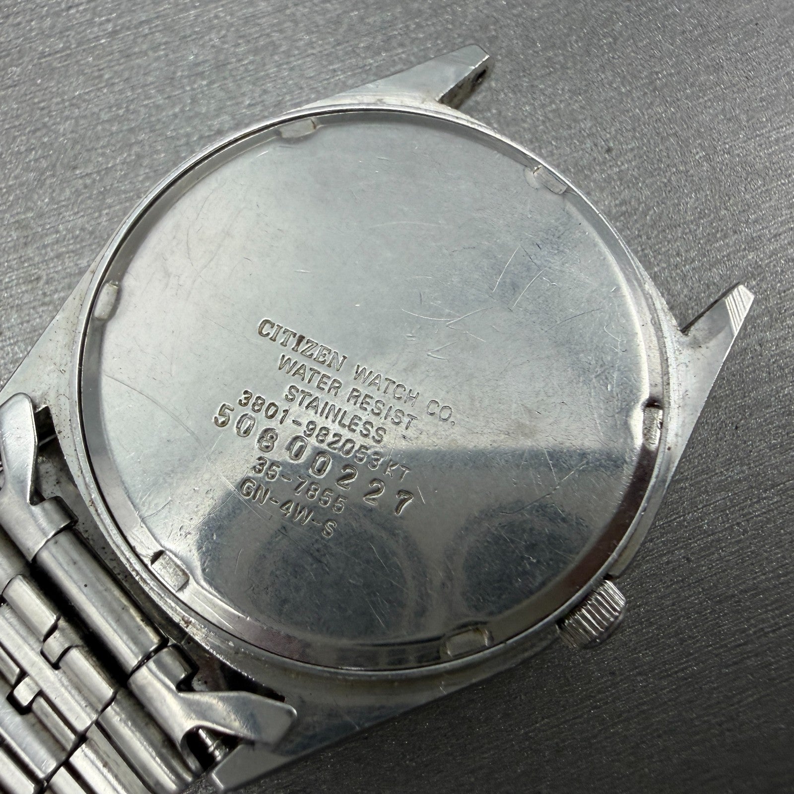 Citizen Railroad Approved Watch Men 35mm White Dial Silver 3801-892053 PARTS14