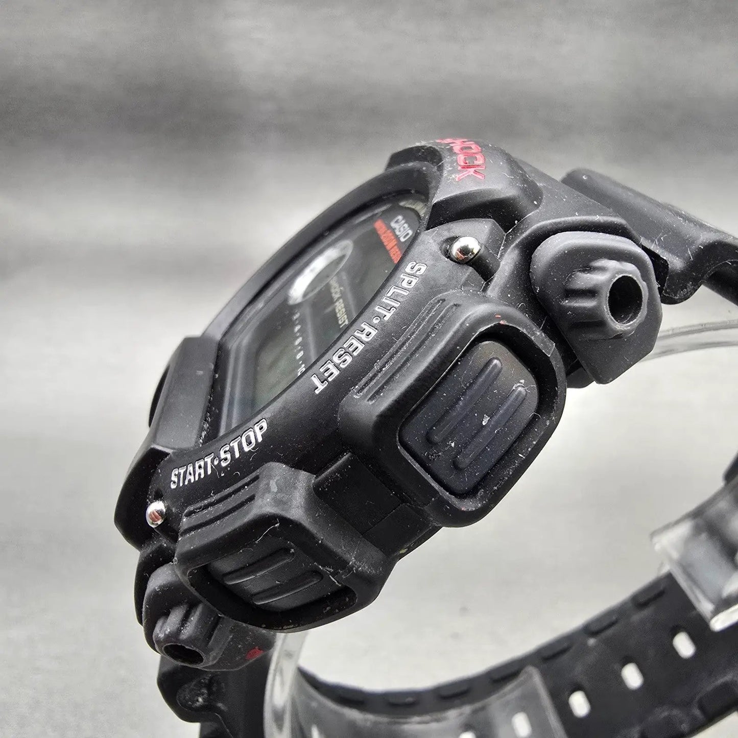 Casio G-Shock DW-9052 Watch Men 47mm Black Dial Black Chrono Alarm New Battery P2