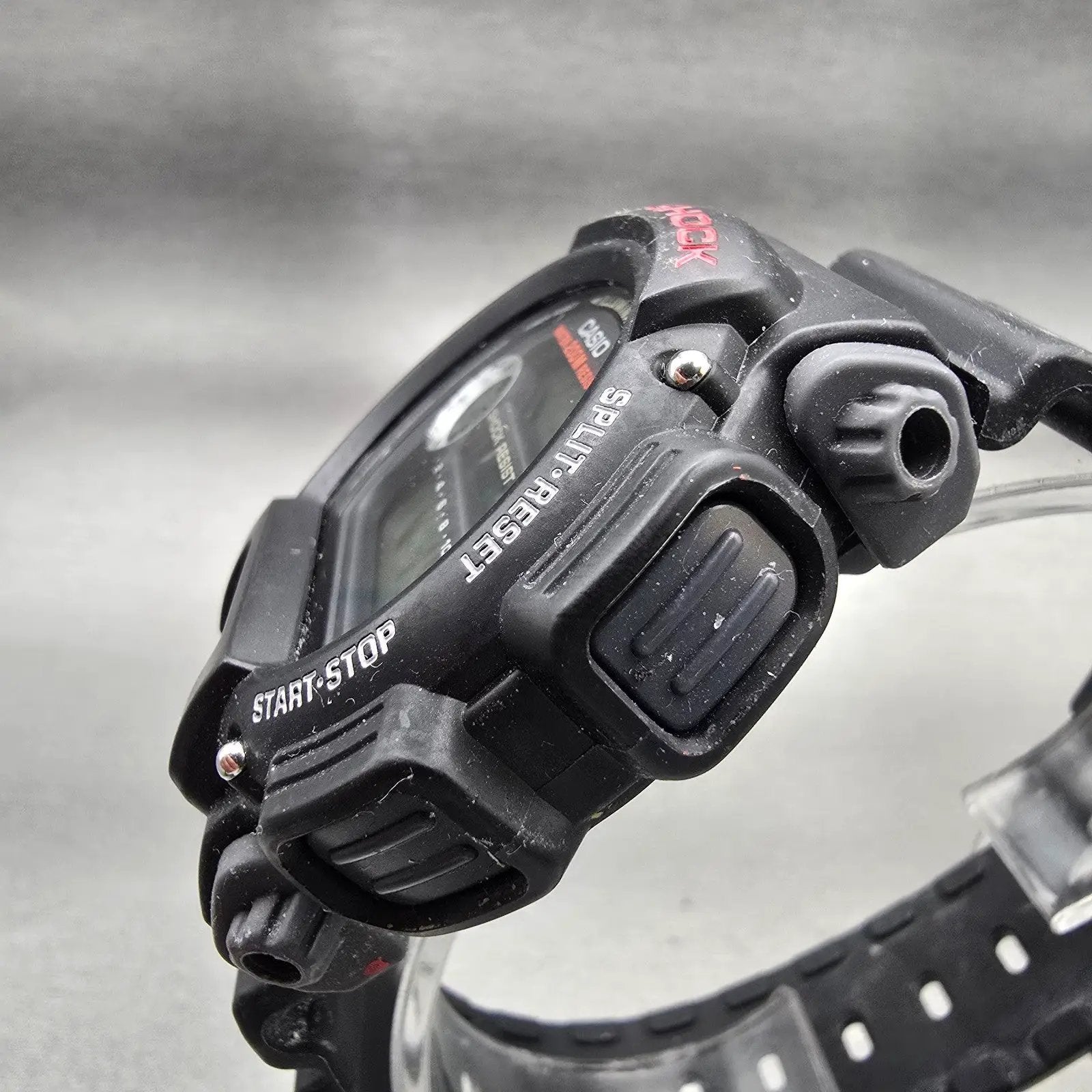 Casio G-Shock DW-9052 Watch Men 47mm Black Dial Black Chrono Alarm New Battery P2