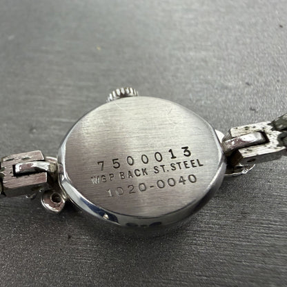 Seiko Queen Seiko Watch Women 16mm Silver Dial Silver Tone Manual 10200040 Runs9