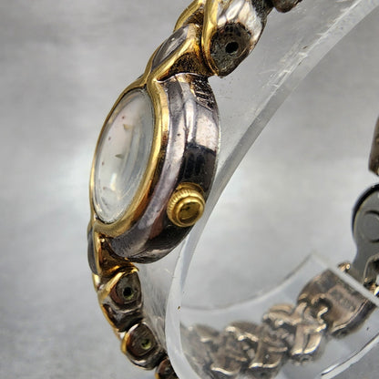 Seiko Watch Women 19mm MOP Dial Two Tone Round Bracelet 1n001d19 New Battery2