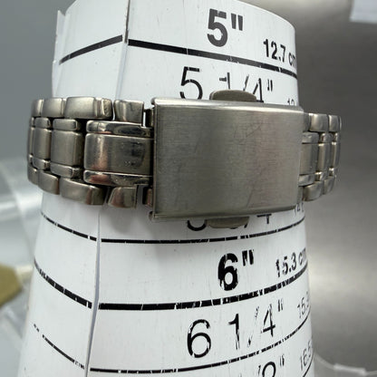 Seiko Spirit Watch Women 25mm Silver Dial Titanium Date 7N82-0380 New Battery10