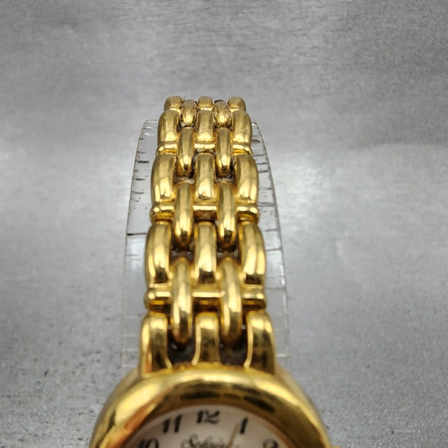 Seiko ALBA Sefaire Watch Women 20mm White Dial Gold Tone Round New Battery4