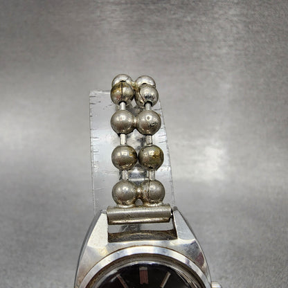 Seiko Matic Lady Watch Women 23mm Black Dial Silver Tone Automatic 251702114