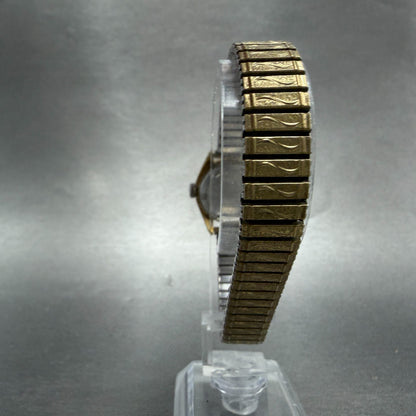 Orient Watch Women 24mm White Dial Gold Tone Round Manual E121510-00CA Runs VTG7