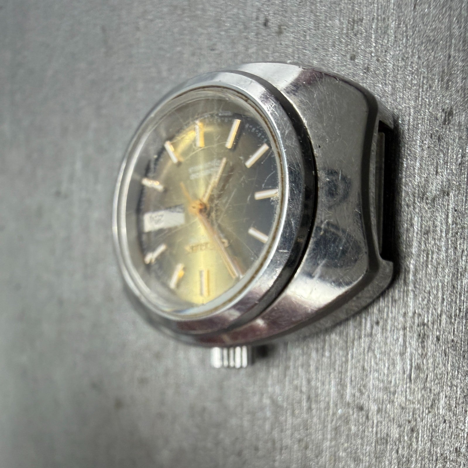 Citizen Automatic Watch Women 26mm Yellow Dial Silver Tone Daydate 4-661311 PART5