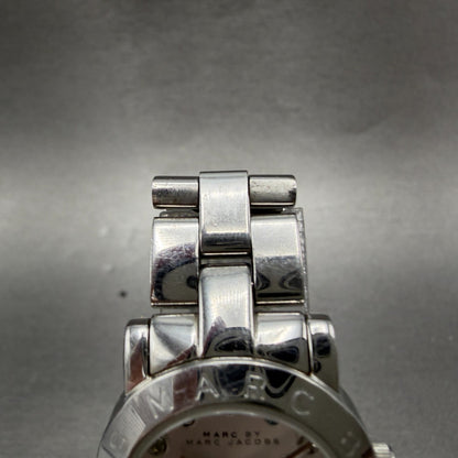Marc By Marc Jacobs Watch Women 26mm Silver Dial Steel Round MBM3146 New Battery5