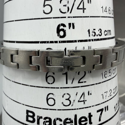 Coach Watch Women 27mm White Dial Silver Tone Round Bangle New Battery10