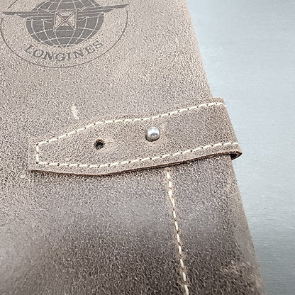 Longines Spirit Watch Roll Brown Leather Travel Case1