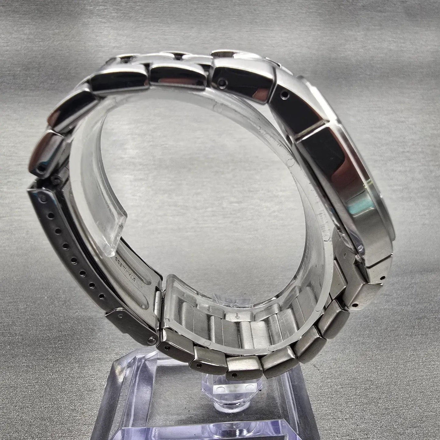 Seiko Pulsar Watch Men 37mm Blue Dial Silver Tone Date Round VX42-X051 New Batt8