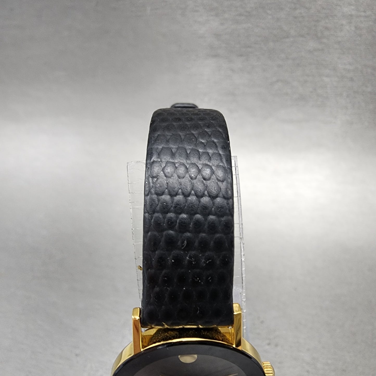 Movado Museum Watch Women 23mm Black Dial Black Tone Round 88.C1.825.2 New Batt4