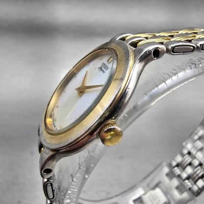 Citizen Elegance Watch Women 23mm MOP Dial Two Tone Round 3220-325303 New Batt2