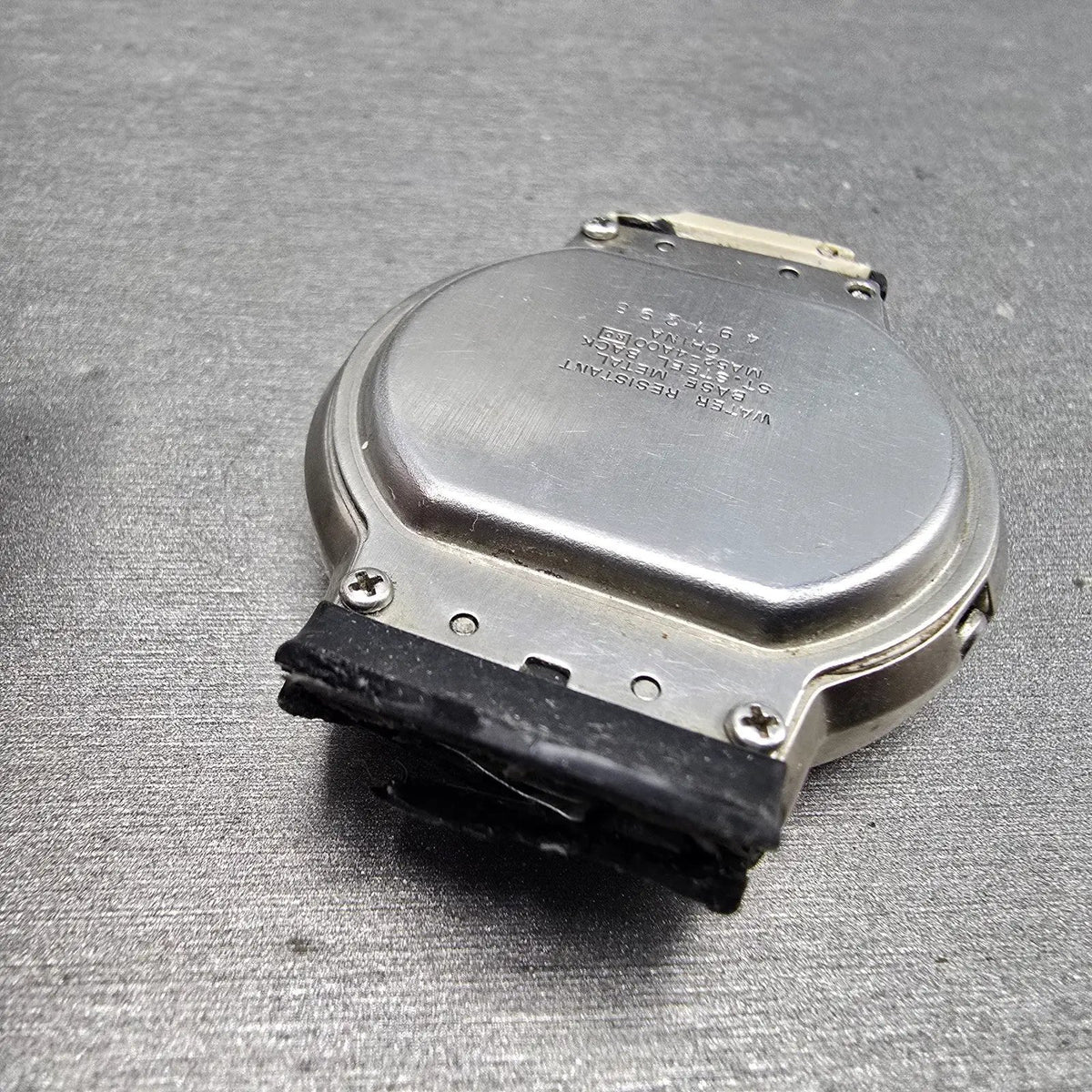 Seiko Receptor Watch Men 38mm Black Dial Steel Daydate READ! MA52-4A00 New Batt111