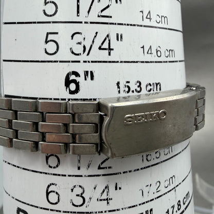 Seiko Maticlady Watch Women 23mm Silver Dial Silver Tone Date 2517-0211 Runs10