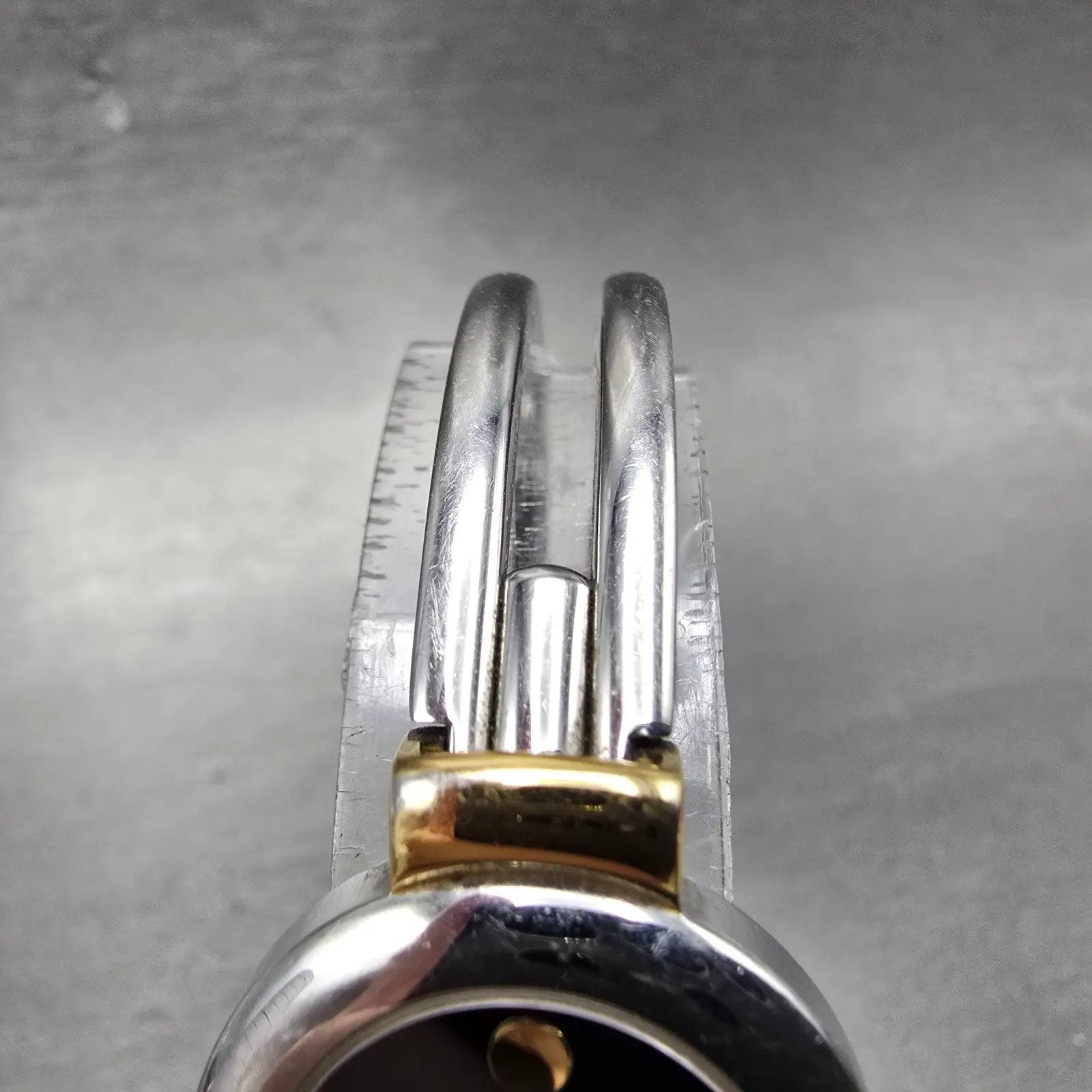Movado Harmony Watch Women 23mm Black Dial Two Tone 97.A1.809.A New Battery LP4
