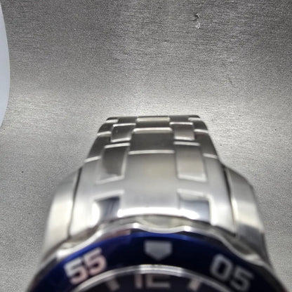 Invicta Pro Diver Watch Men 48mm Blue Dial Silver Tone Daydate 7496 New Battery5