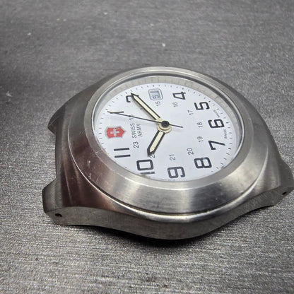 Swiss Army Excursion Watch Women 30mm White Dial Silver Date PARTS 245004