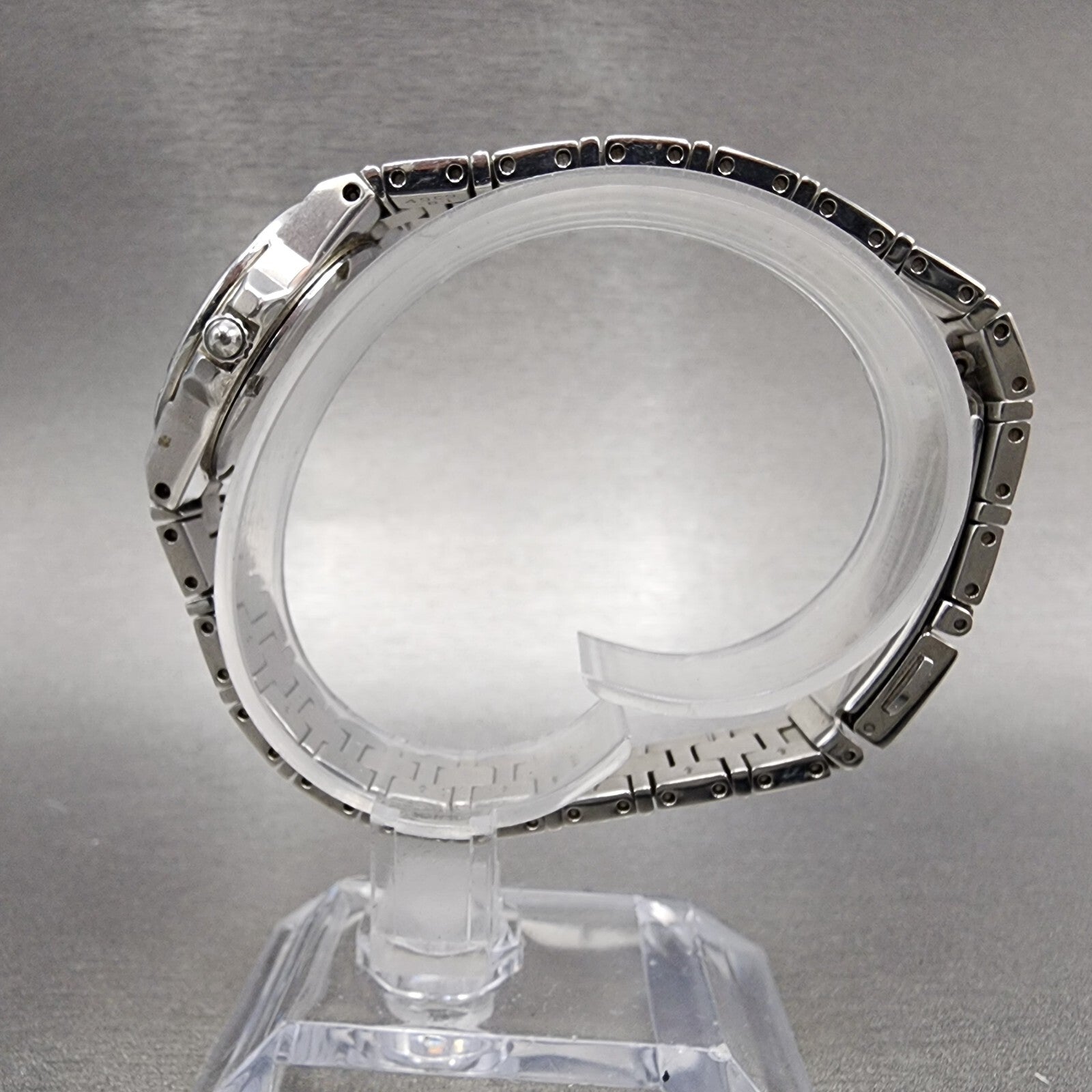 Seiko Watch Women 26mm White Dial Steel Date Round 7N826F50 New Battery6
