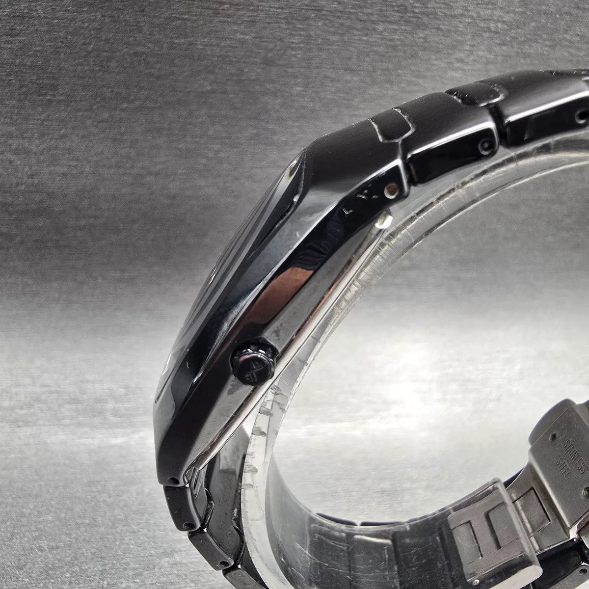 Skagen Watch Women 33mm Black Dial Black Ceramic Rectangle 914SBXC New Battery2