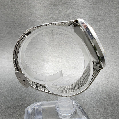 Seiko Tank Watch Men 29mm Silver Dial Silver Tone Rectangle 43-5200 PARTS