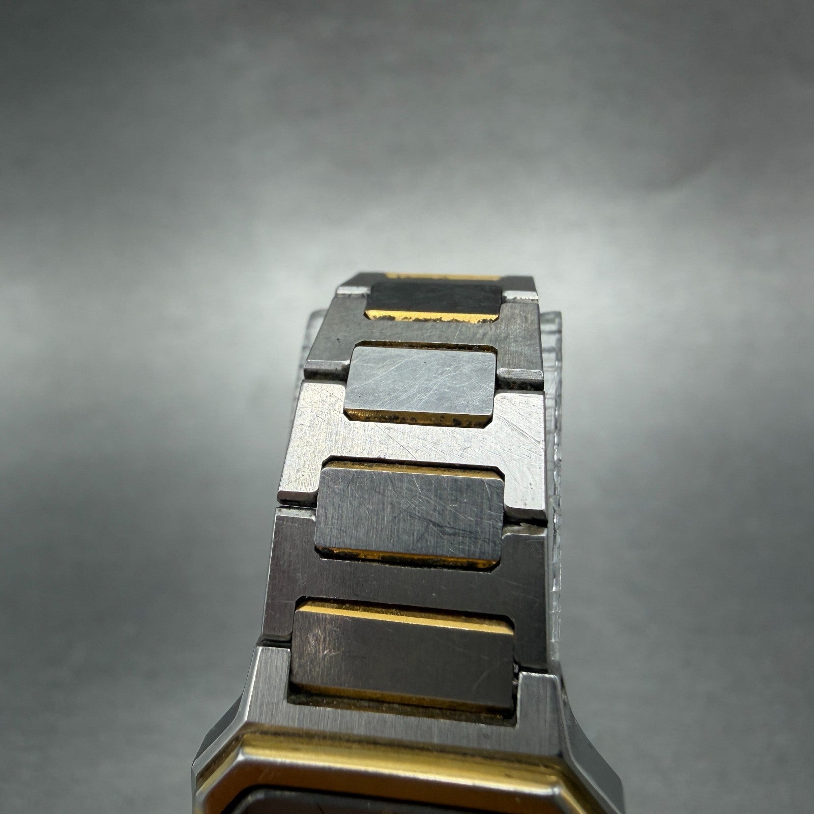 Seiko Tank Watch Women 20mm Silver Dial Two Tone Rectangle 1221-5060 New Battery4