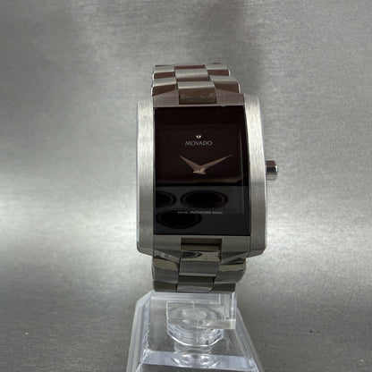 Movado Eliro Watch Women 22mm Black Dial Stainless Steel 84-C1-455A New Battery5