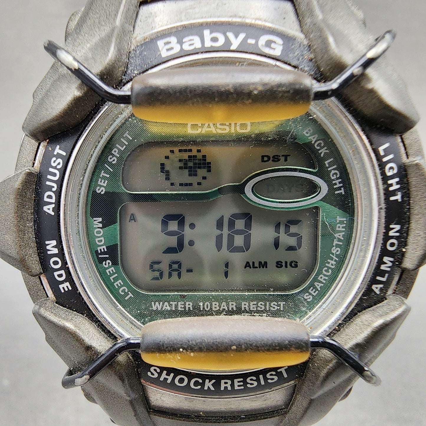 Casio BabyG Watch Women 43mm Digital Brown Alarm Chrono BGT1000 New Battery1