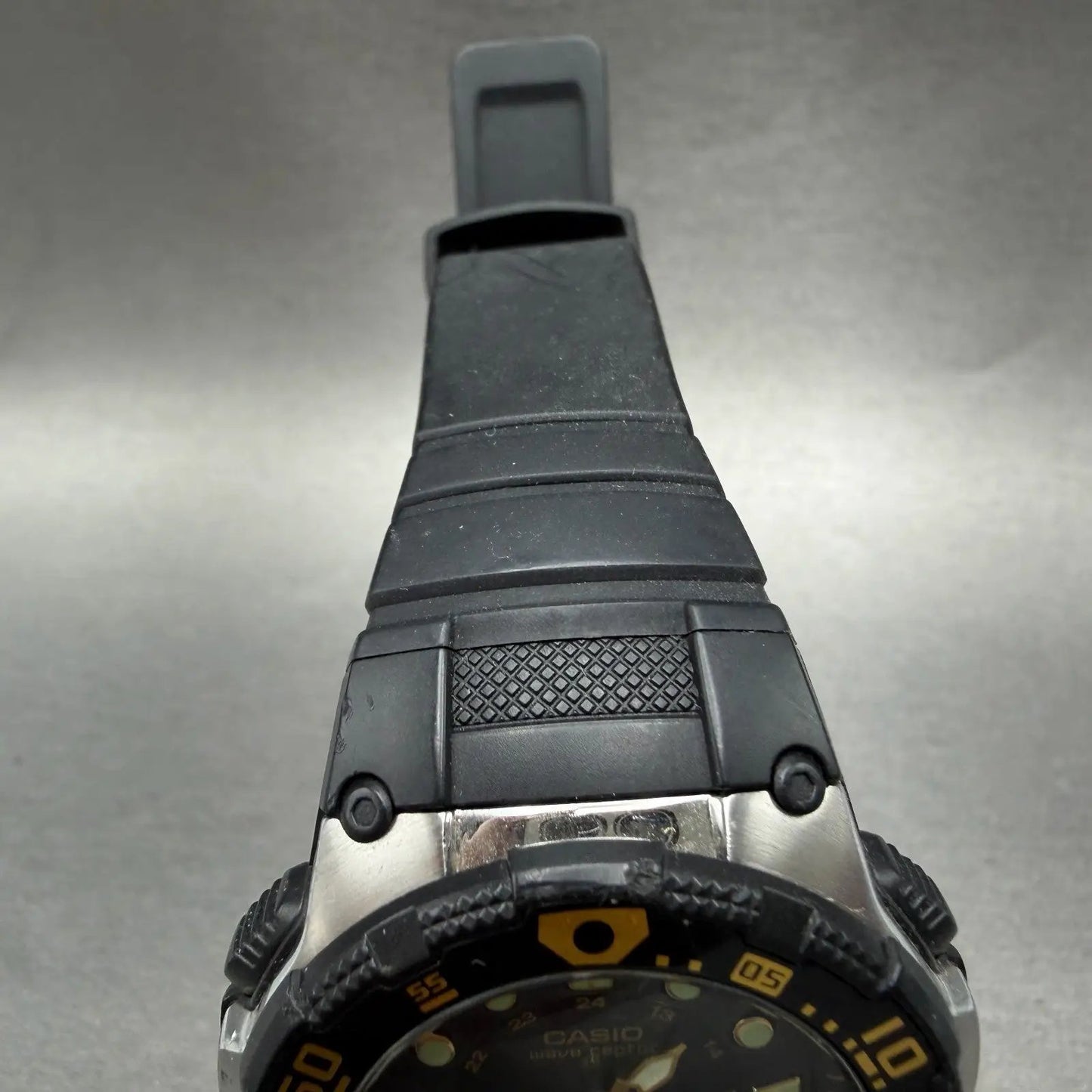Casio Wave Ceptor Watch Men 45mm Black Dial Steel Ani Digi WVA-107HJ New Battery4