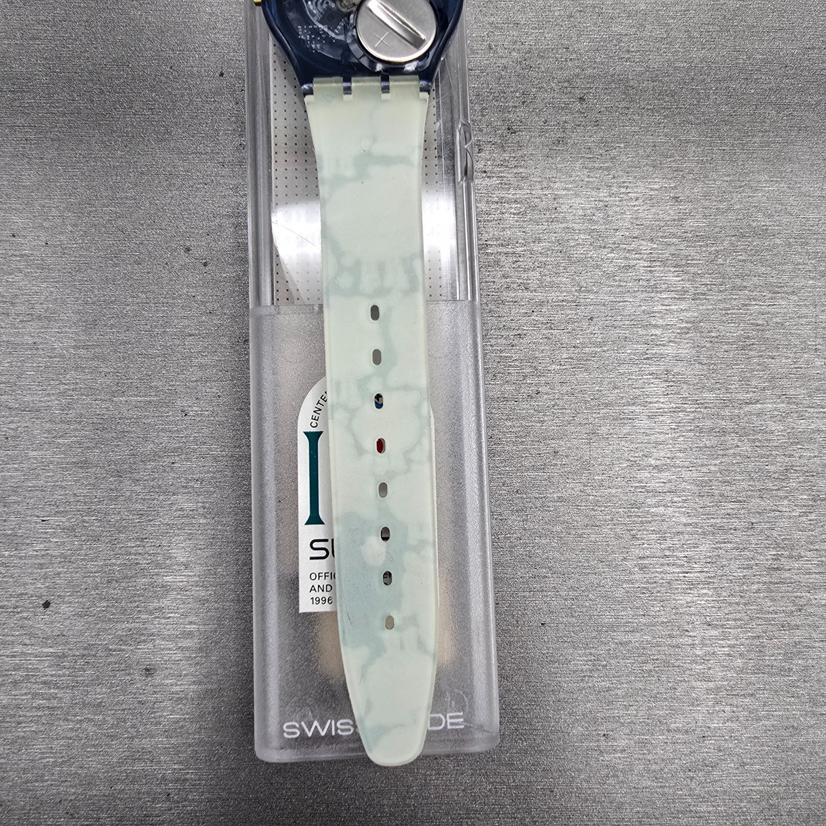 Swatch Black Sheep Watch Men 34mm Blue Dial Blue Case GN150 New Battery NOS10