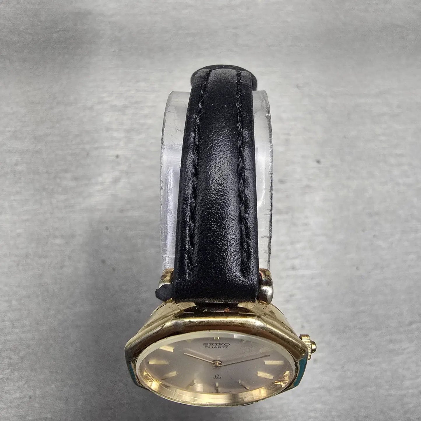 Seiko Watch Women 25mm White Dial Gold Tone Octagon 16-0150 Vintage New Battery4