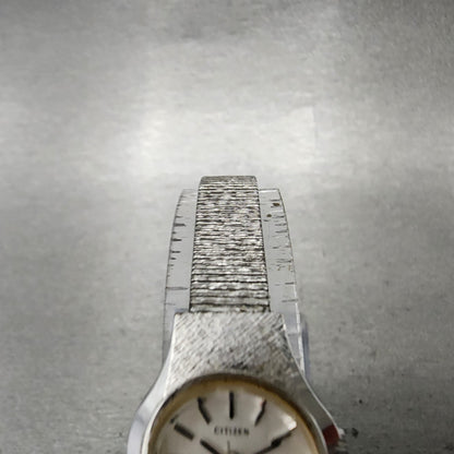 Citizen Watch Women 19mm Silver Dial Silver Tone Manual 4-681584-S Runs